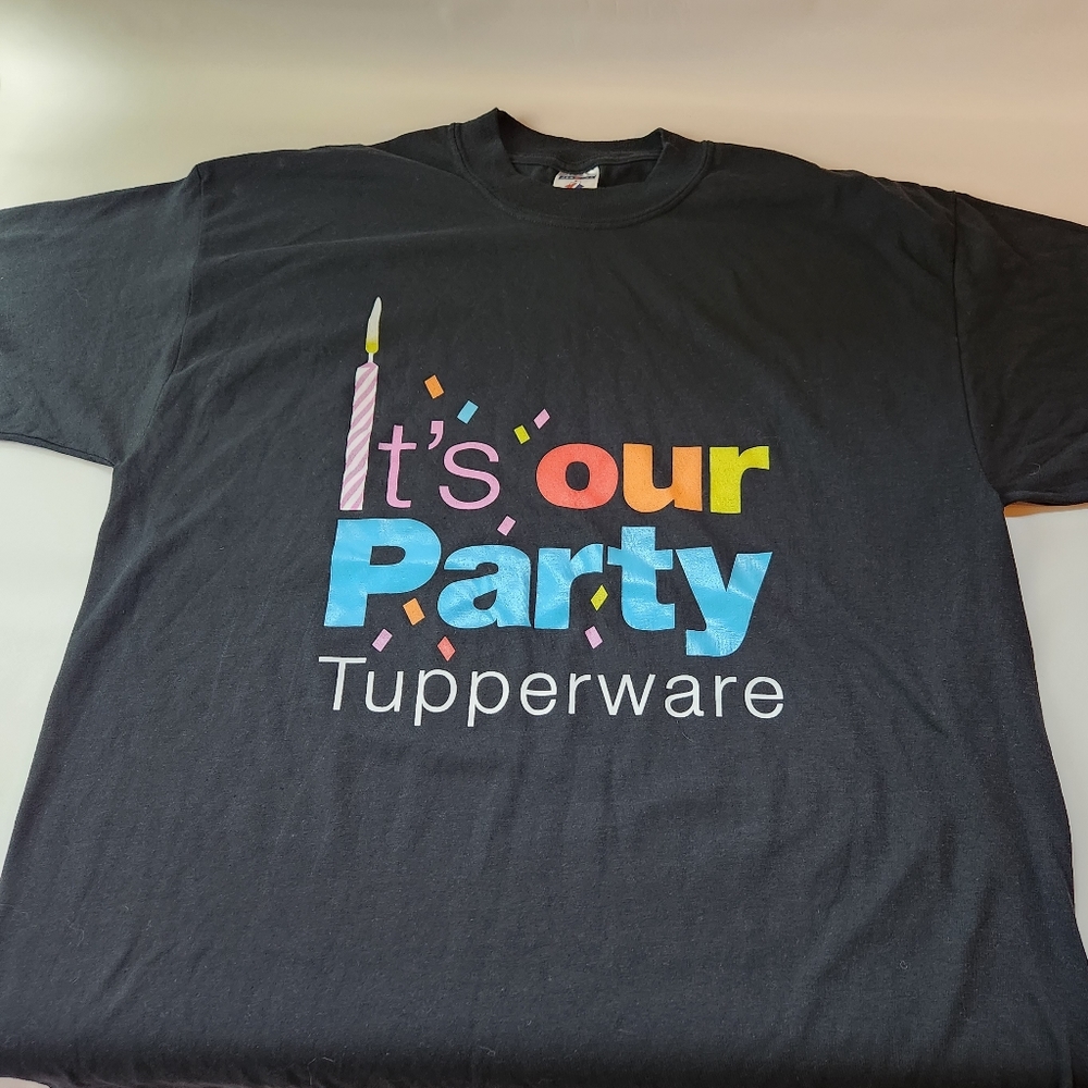 TUPPERWARE T-Shirt "It's Our Party" Size XL